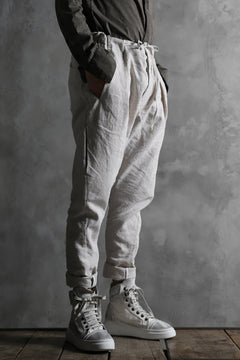 画像をギャラリービューアに読み込む, masnada PANTA BAGGY VAN 6POCKETS / CRUMPLED LINEN COTTON (CHALK)
