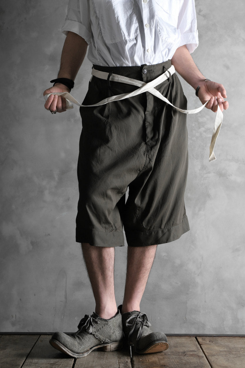 画像をギャラリービューアに読み込む, KLASICA GERALD-wv LOW CROTCH SHORTS / DOUBLE VOILE CLOTH (GARMENT WASHED) (OLIVE)