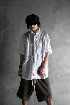 画像をギャラリービューアに読み込む, KLASICA LOOSE HALF SLEEVE SHIRT / BROAD CLOTH (GARMENT WASHED) (WHITE)