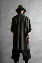 画像をギャラリービューアに読み込む, KLASICA LOOSE HALF SLEEVE SHIRT / DOUBLE VOILE CLOTH (GARMENT WASHED) (OLIVE)
