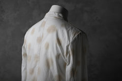 画像をギャラリービューアに読み込む, Aleksandr Manamis Raw Hallf Collar Shirt / Tea Stain Dot