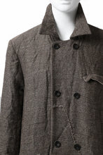 画像をギャラリービューアに読み込む, YUTA MATSUOKA double-breasted long coat / primitive wool (brown)