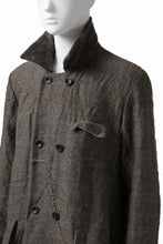 画像をギャラリービューアに読み込む, YUTA MATSUOKA double-breasted long coat / primitive wool (brown)