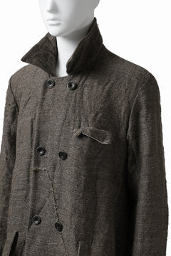 画像をギャラリービューアに読み込む, YUTA MATSUOKA double-breasted long coat / primitive wool (brown)