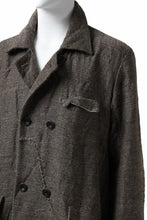 画像をギャラリービューアに読み込む, YUTA MATSUOKA double-breasted long coat / primitive wool (brown)