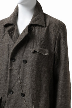 画像をギャラリービューアに読み込む, YUTA MATSUOKA double-breasted long coat / primitive wool (brown)