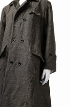 画像をギャラリービューアに読み込む, YUTA MATSUOKA double-breasted long coat / primitive wool (brown)