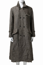 画像をギャラリービューアに読み込む, YUTA MATSUOKA double-breasted long coat / primitive wool (brown)