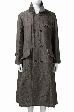画像をギャラリービューアに読み込む, YUTA MATSUOKA double-breasted long coat / primitive wool (brown)