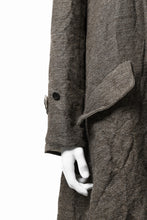 画像をギャラリービューアに読み込む, YUTA MATSUOKA double-breasted long coat / primitive wool (brown)