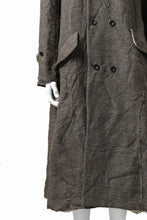 画像をギャラリービューアに読み込む, YUTA MATSUOKA double-breasted long coat / primitive wool (brown)