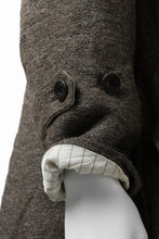 画像をギャラリービューアに読み込む, YUTA MATSUOKA double-breasted long coat / primitive wool (brown)