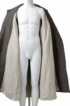 画像をギャラリービューアに読み込む, YUTA MATSUOKA double-breasted long coat / primitive wool (brown)