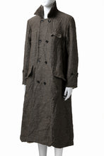 画像をギャラリービューアに読み込む, YUTA MATSUOKA double-breasted long coat / primitive wool (brown)