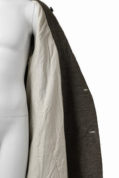 画像をギャラリービューアに読み込む, YUTA MATSUOKA double-breasted long coat / primitive wool (brown)