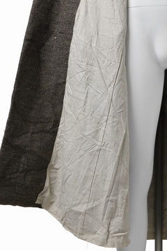 画像をギャラリービューアに読み込む, YUTA MATSUOKA double-breasted long coat / primitive wool (brown)