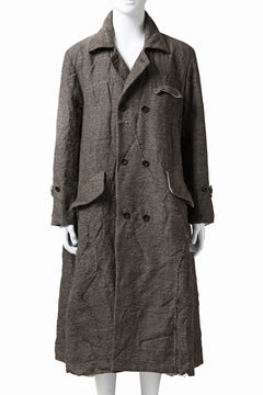 画像をギャラリービューアに読み込む, YUTA MATSUOKA double-breasted long coat / primitive wool (brown)