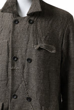画像をギャラリービューアに読み込む, YUTA MATSUOKA double-breasted long coat / primitive wool (brown)
