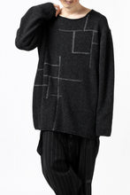 画像をギャラリービューアに読み込む, YUTA MATSUOKA knit sweater / shetland wool (black)
