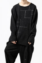 画像をギャラリービューアに読み込む, YUTA MATSUOKA knit sweater / shetland wool (black)