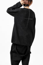 画像をギャラリービューアに読み込む, YUTA MATSUOKA knit sweater / shetland wool (black)