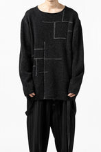 画像をギャラリービューアに読み込む, YUTA MATSUOKA knit sweater / shetland wool (black)