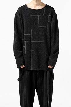 画像をギャラリービューアに読み込む, YUTA MATSUOKA knit sweater / shetland wool (black)