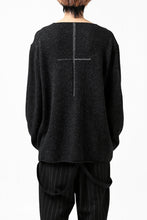 画像をギャラリービューアに読み込む, YUTA MATSUOKA knit sweater / shetland wool (black)