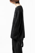 画像をギャラリービューアに読み込む, YUTA MATSUOKA knit sweater / shetland wool (black)