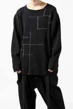 画像をギャラリービューアに読み込む, YUTA MATSUOKA knit sweater / shetland wool (black)