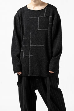画像をギャラリービューアに読み込む, YUTA MATSUOKA knit sweater / shetland wool (black)