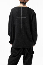 画像をギャラリービューアに読み込む, YUTA MATSUOKA knit sweater / shetland wool (black)