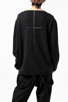 画像をギャラリービューアに読み込む, YUTA MATSUOKA knit sweater / shetland wool (black)