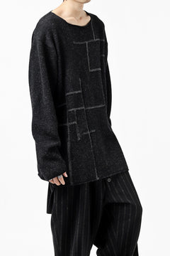 画像をギャラリービューアに読み込む, YUTA MATSUOKA knit sweater / shetland wool (black)