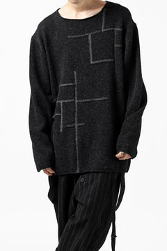 画像をギャラリービューアに読み込む, YUTA MATSUOKA knit sweater / shetland wool (black)