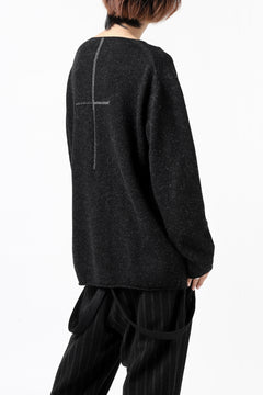 画像をギャラリービューアに読み込む, YUTA MATSUOKA knit sweater / shetland wool (black)