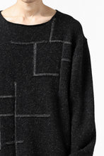 画像をギャラリービューアに読み込む, YUTA MATSUOKA knit sweater / shetland wool (black)