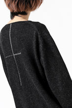 画像をギャラリービューアに読み込む, YUTA MATSUOKA knit sweater / shetland wool (black)