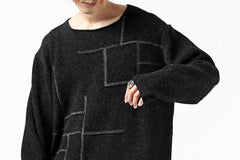 画像をギャラリービューアに読み込む, YUTA MATSUOKA knit sweater / shetland wool (black)