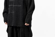画像をギャラリービューアに読み込む, YUTA MATSUOKA knit sweater / shetland wool (black)