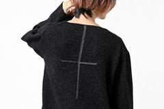 画像をギャラリービューアに読み込む, YUTA MATSUOKA knit sweater / shetland wool (black)