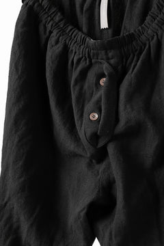 画像をギャラリービューアに読み込む, YUTA MATSUOKA easy darts pants / sofa linen (black)