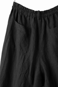 画像をギャラリービューアに読み込む, YUTA MATSUOKA easy darts pants / sofa linen (black)