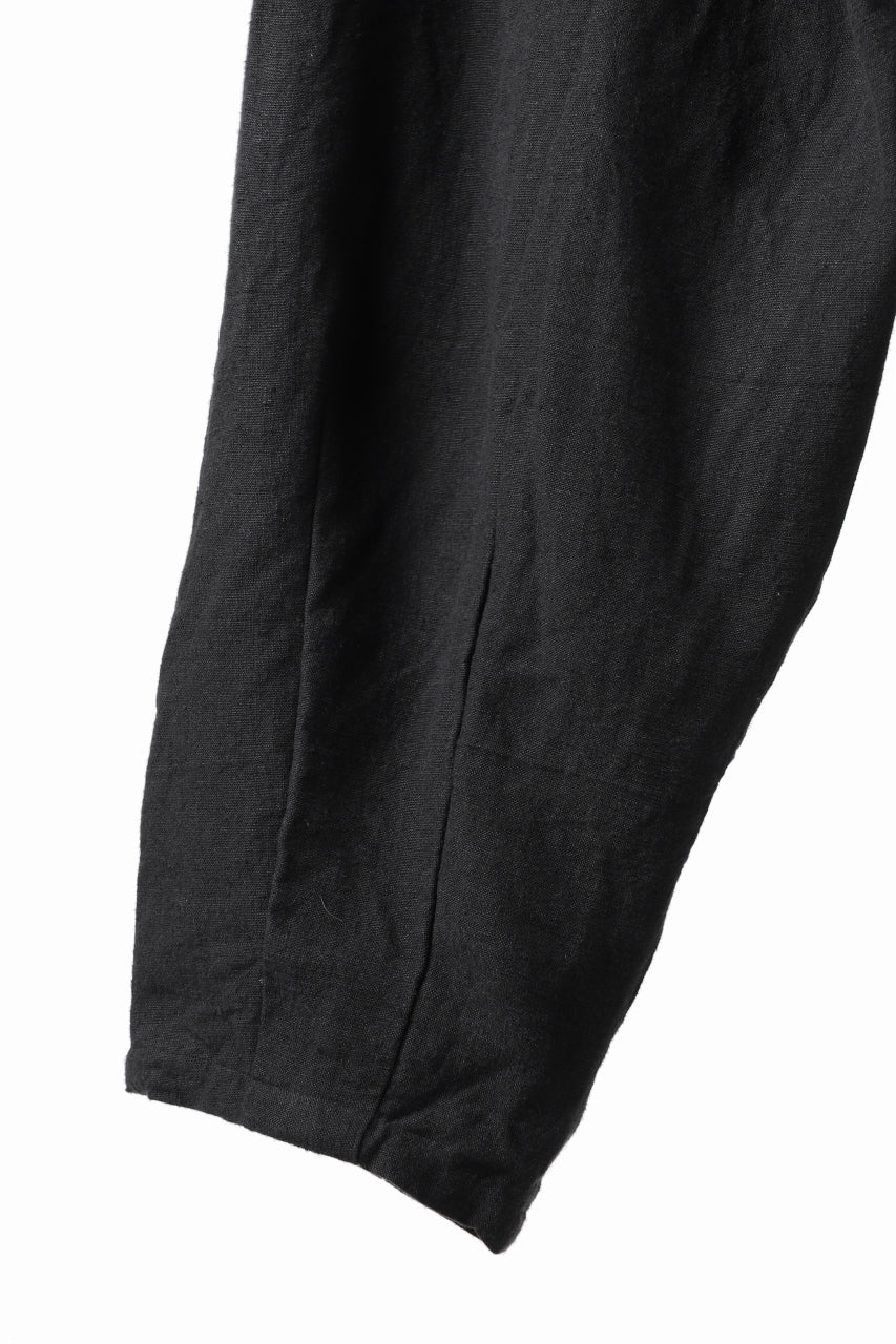 画像をギャラリービューアに読み込む, YUTA MATSUOKA easy darts pants / sofa linen (black)