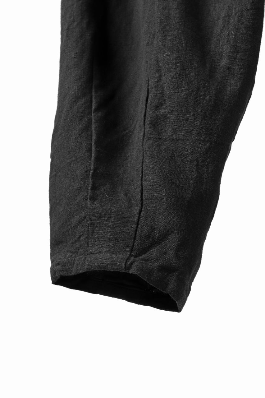 画像をギャラリービューアに読み込む, YUTA MATSUOKA easy darts pants / sofa linen (black)