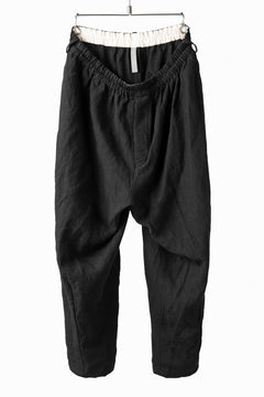 画像をギャラリービューアに読み込む, YUTA MATSUOKA easy darts pants / sofa linen (black)