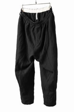 画像をギャラリービューアに読み込む, YUTA MATSUOKA easy darts pants / sofa linen (black)