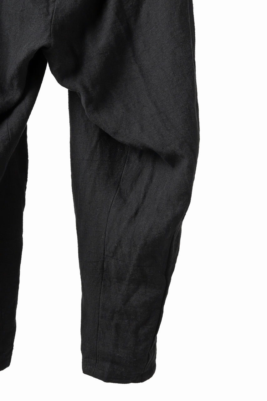 画像をギャラリービューアに読み込む, YUTA MATSUOKA easy darts pants / sofa linen (black)