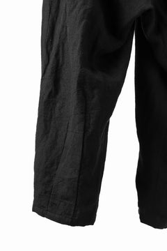 画像をギャラリービューアに読み込む, YUTA MATSUOKA easy darts pants / sofa linen (black)