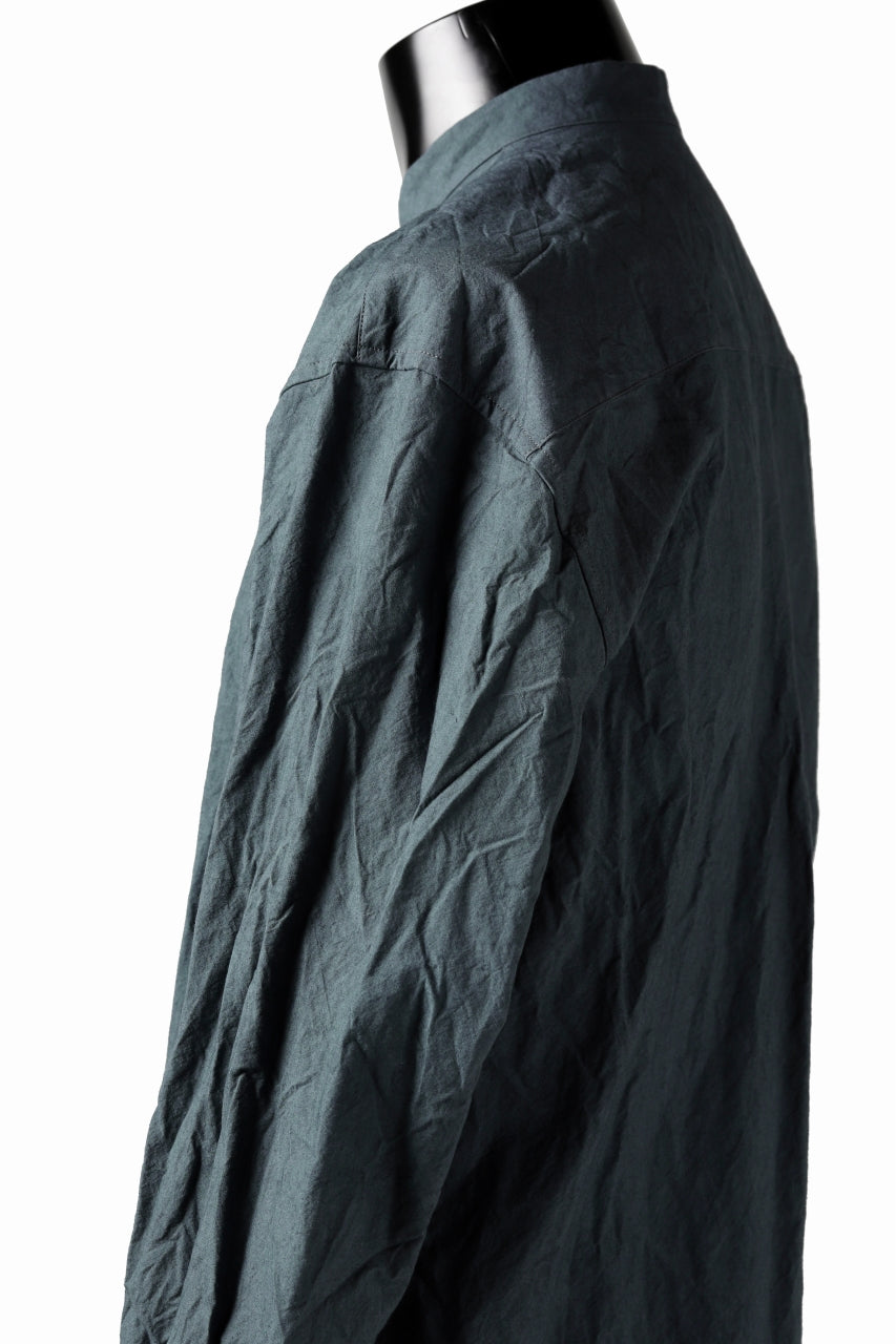 画像をギャラリービューアに読み込む, YUTA MATSUOKA semi long shirts / triple wash typewriter (light blue)